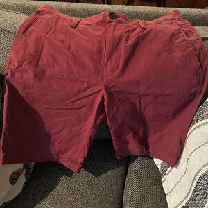 Banana Republic Red Flat Front Shorts